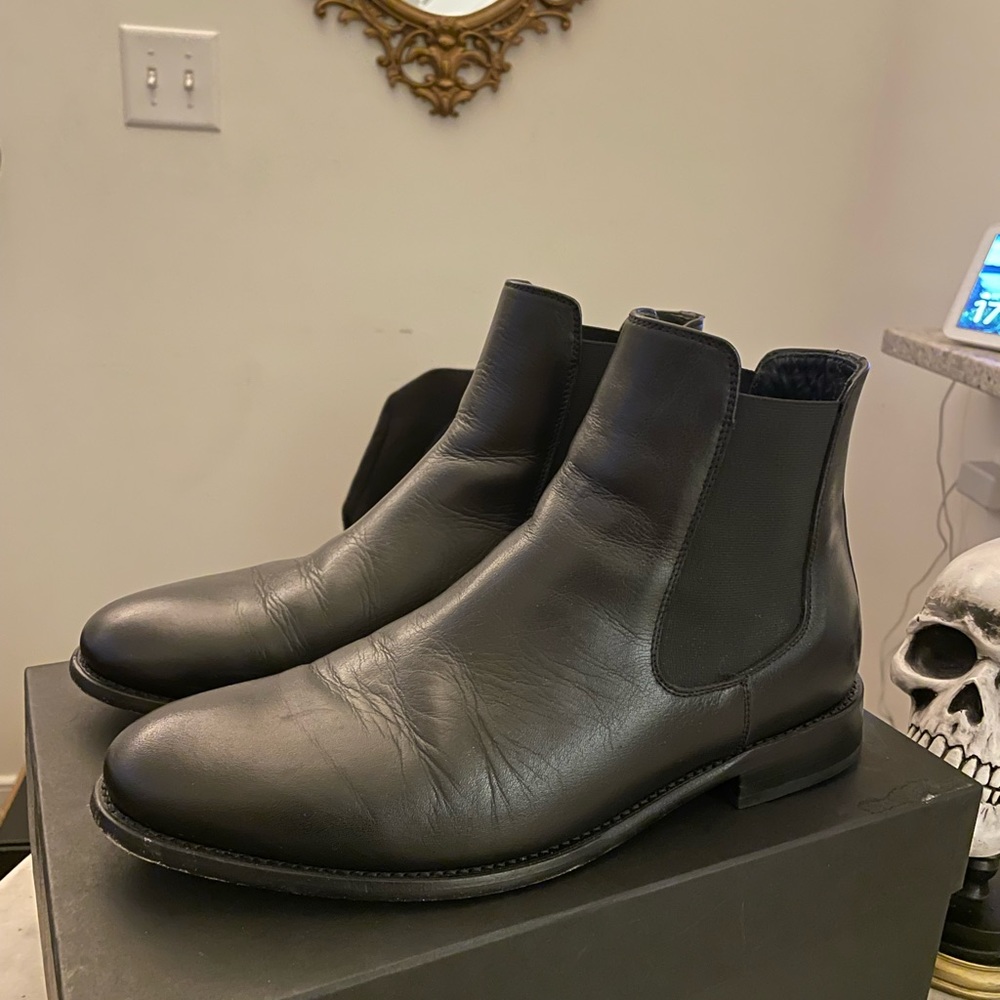 Thursday Cavalier Boots. 10.5 D black
